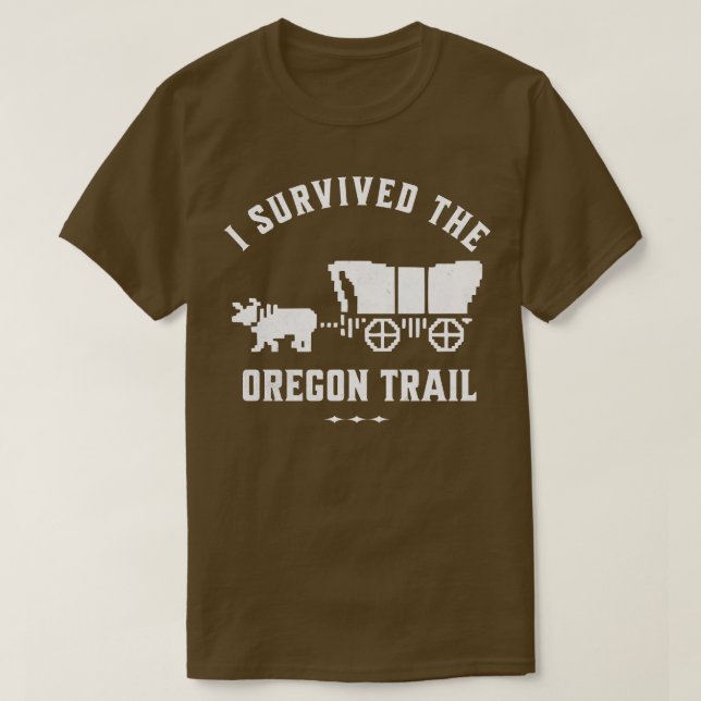 T-shirt J'ai survécu à la piste 1 de l'Oregon (Design devant)