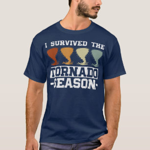 T-shirt J'Ai Survécu À La Saison Tornado Tempête Chasi