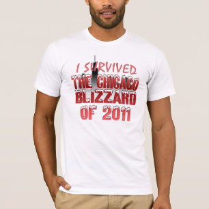 T-shirt J'ai survécu à la tempête de neige de Chicago d
