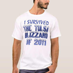 T-shirt J'ai survécu à la tempête de neige de Tulsa