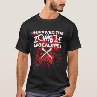 T-shirt J'ai survécu à l'Apocalypse Zombie