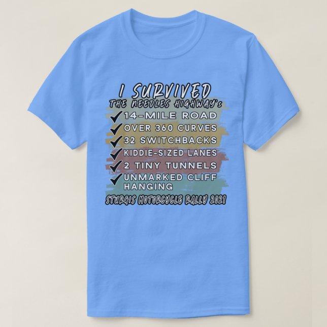 T-shirt J'ai survécu à l'autoroute Needles 2021 (Design devant)
