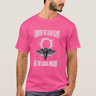 T-shirt J'Ai Survécu À L'Éclipse Solaire Et À L'Invasion D