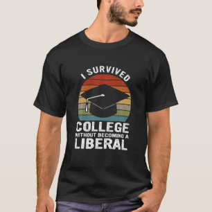 T-shirt J'Ai Survécu À L'École Sans Devenir Une Vigne Libé