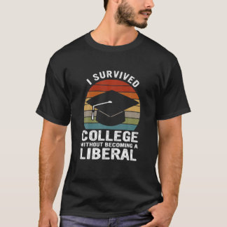 T-shirt J'Ai Survécu À L'École Sans Devenir Une Vigne Libé
