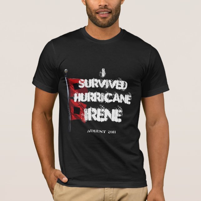 T-shirt J'ai survécu à l'ouragan Irène 2011 (Devant)