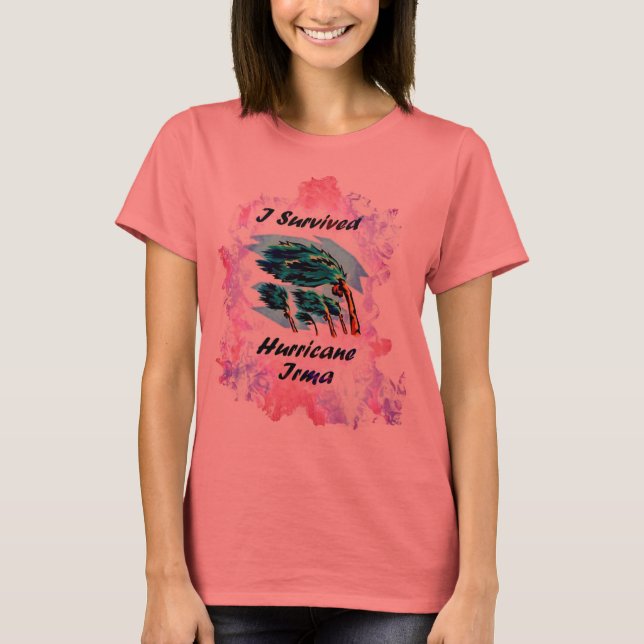 T-shirt J'ai survécu à l'ouragan Irma (Devant)