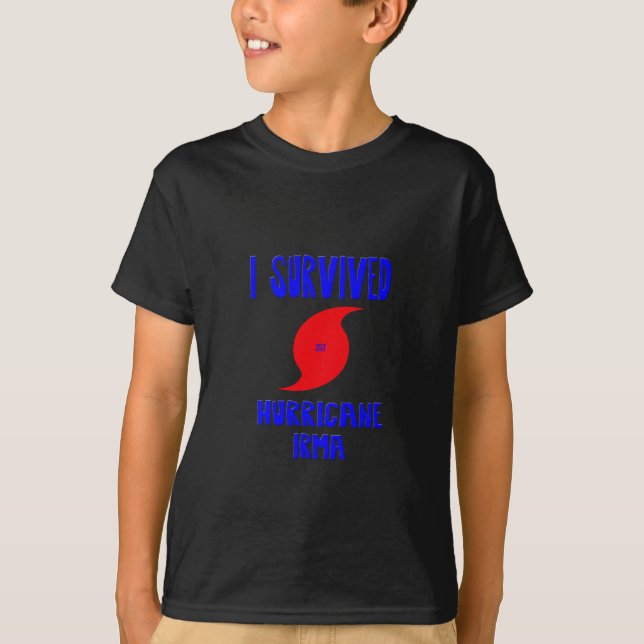 T-shirt J'ai survécu à l'ouragan Irma (Devant)