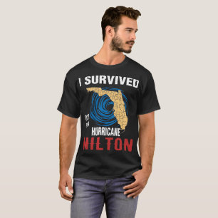 T-shirt J'ai survécu à l'ouragan Milton Octobre 2024