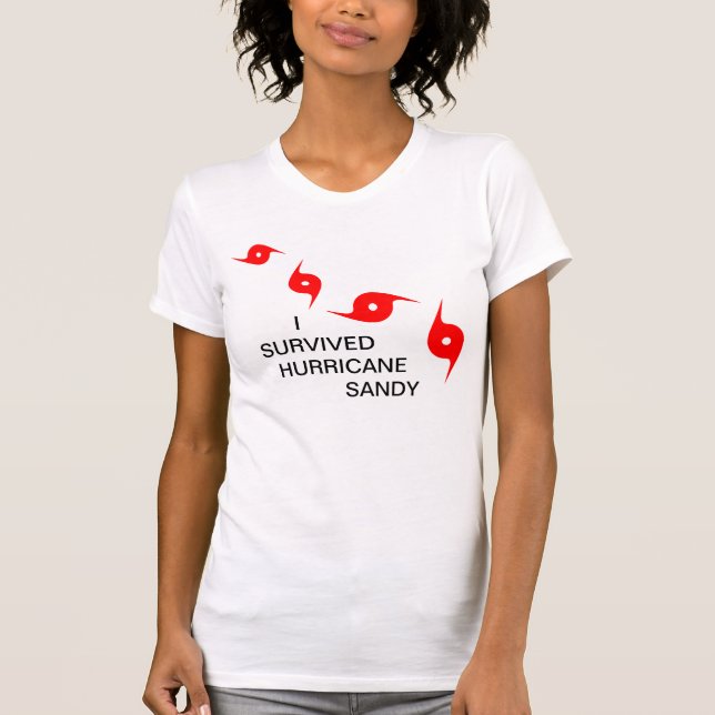 T-SHIRT J'AI SURVÉCU À L'OURAGAN SANDY (Devant)