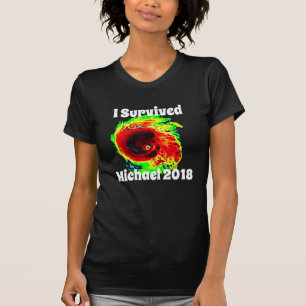 T-shirt "J'ai survécu à Michael 2018" et à radar d'oura