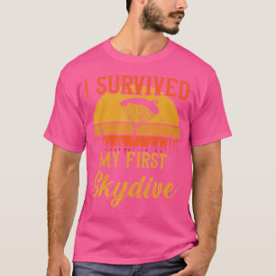 T-shirt J'Ai Survécu À Mon Premier Parapente Skydive