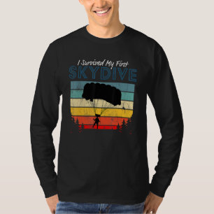 T-shirt J'ai survécu à mon premier saut en parachute  Para