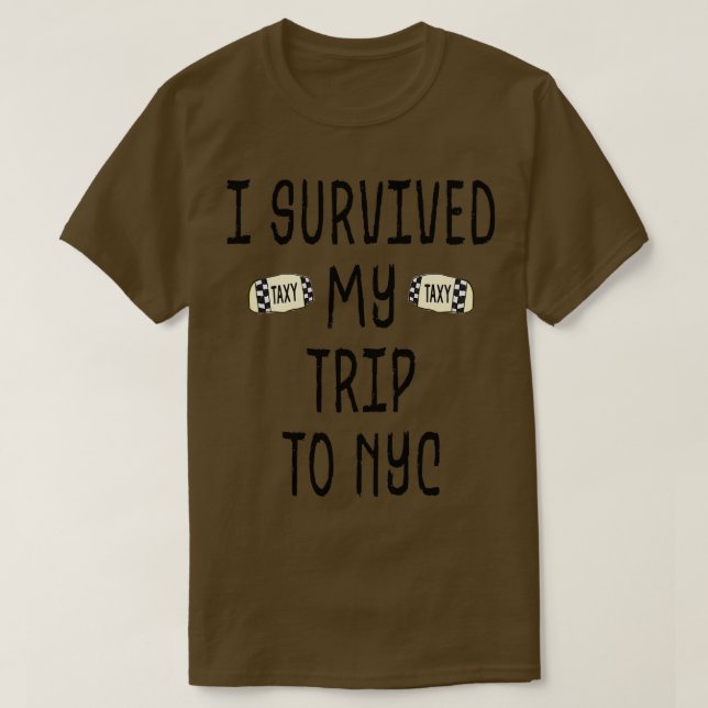 T-shirt J'Ai Survécu À Mon Voyage À Nyc 1 (Design devant)
