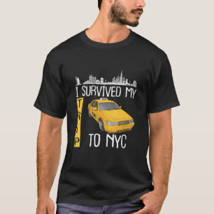 T-shirt J'Ai Survécu À Mon Voyage À NYC, Voyage Souvenir P