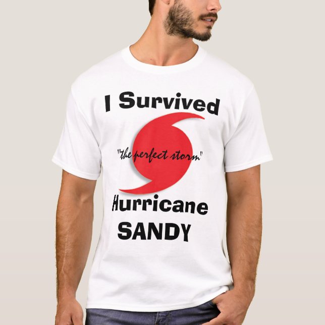 T-shirt J'ai survécu à SANDY (Devant)