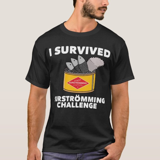 T-shirt J'Ai Survécu À Survivre À La Nourriture Suédoise (Devant)