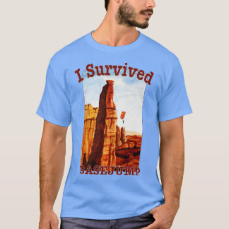 T-shirt J'Ai Survécu À Un Basesaut