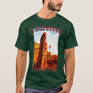 T-shirt J'Ai Survécu À Un Basesaut