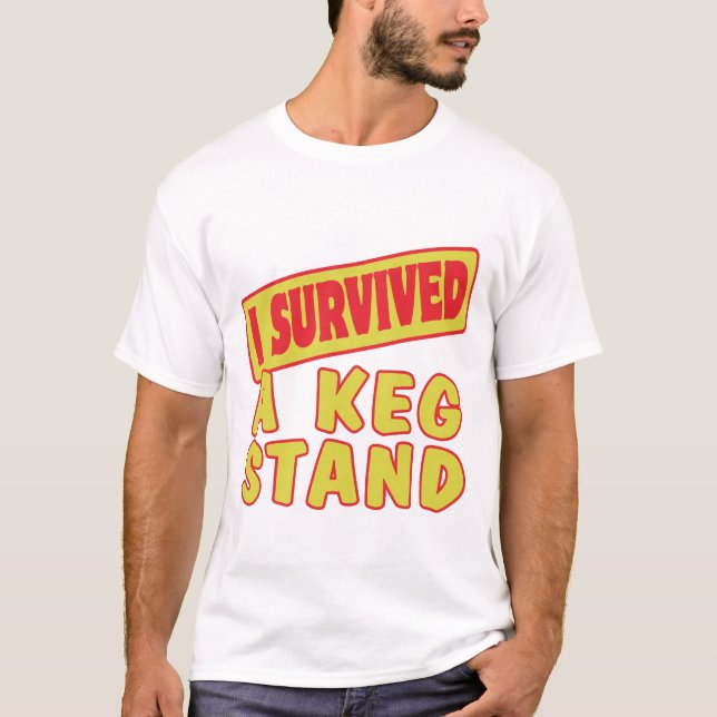 T-SHIRT J'AI SURVÉCU À UN POSTE-CLÉ (Devant)