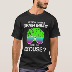 T-shirt J'ai survécu à une blessure traumatique du cerveau