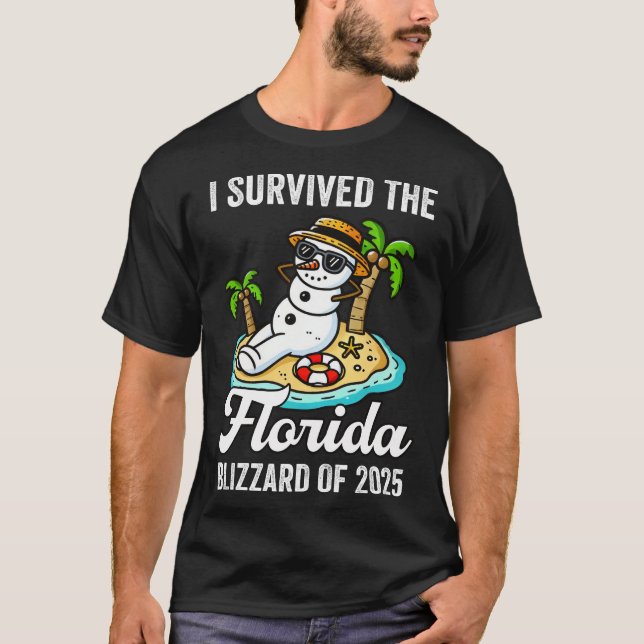 T-shirt J'ai survécu au Blizzard de Floride de 2025 (Devant)