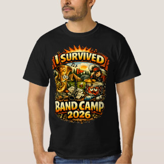 T-shirt J'ai Survécu au Camp de la Fanfare – Drôle