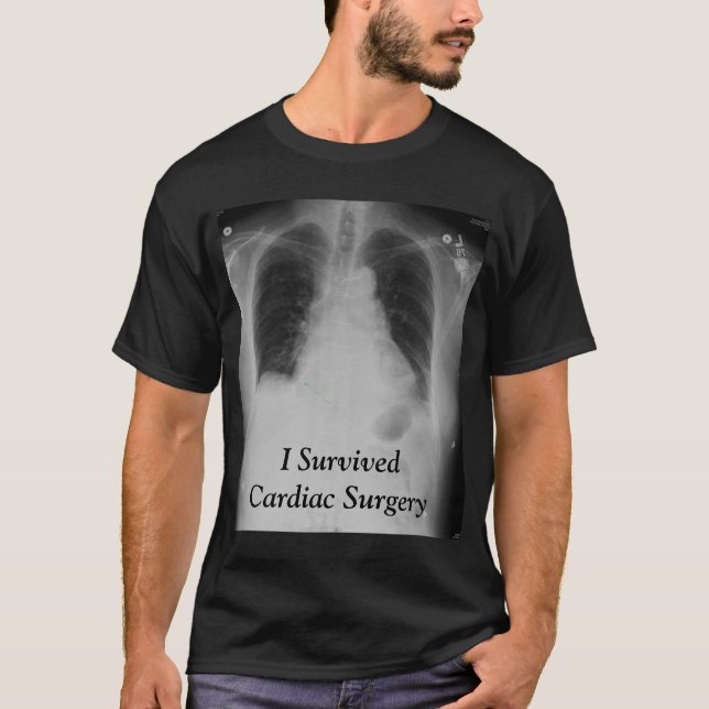 T-shirt J'ai survécu au ~ cardiaque T de chirurgie (Devant)