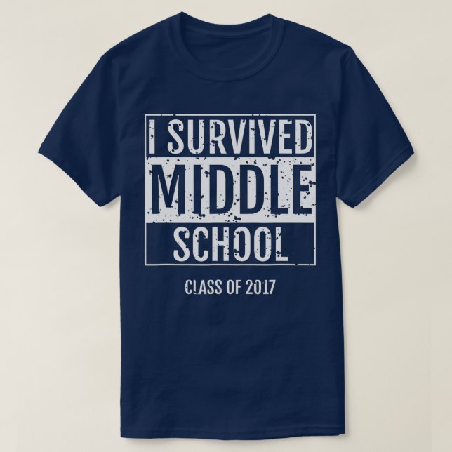 T-shirt J'ai survécu au collège (Design devant)