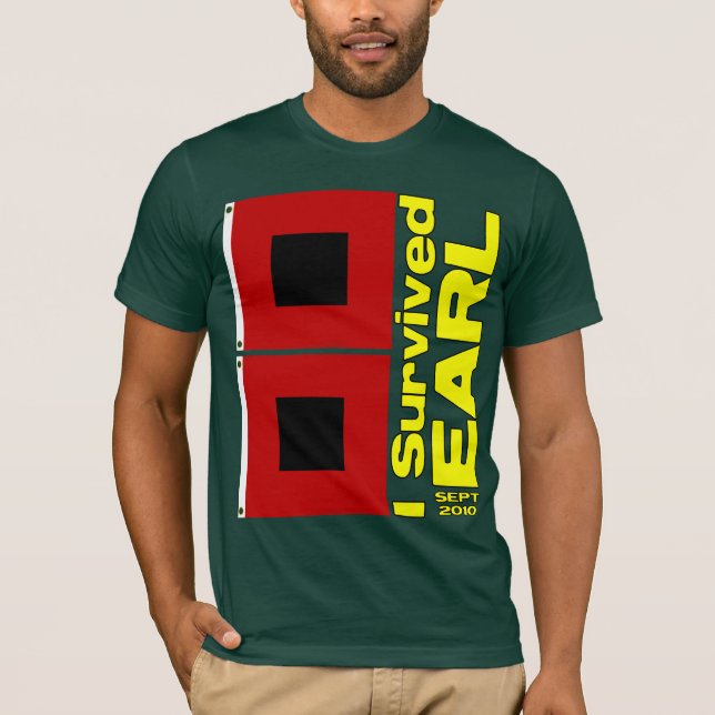 T-shirt J'ai survécu au comte d'ouragan (Devant)