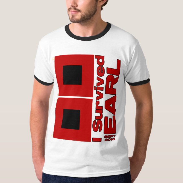 T-shirt J'ai survécu au comte d'ouragan (Devant)