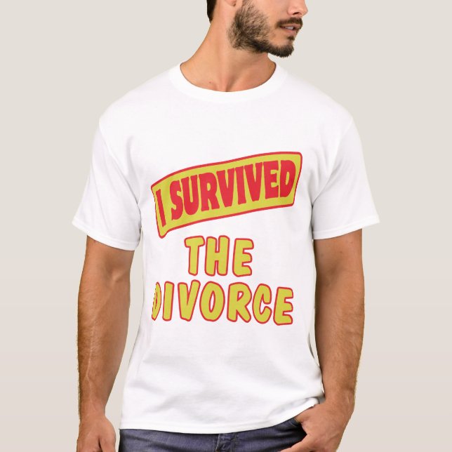 T-SHIRT J'AI SURVÉCU AU DIVORCE (Devant)