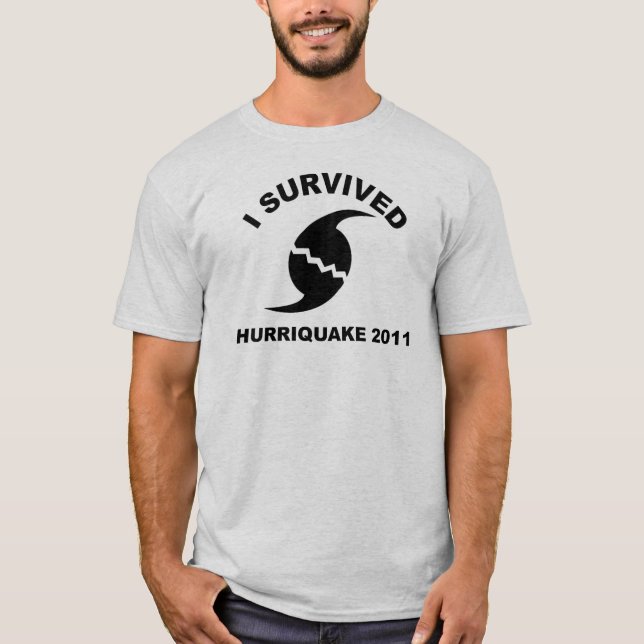 T-shirt J'ai survécu au hurriquake (Devant)