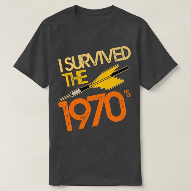 T-shirt J'ai survécu au jeu les années 70 Jarts Missile (Design devant)
