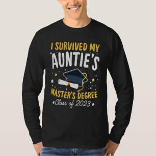 T-shirt J'ai survécu au master de ma tante Bonne année 202