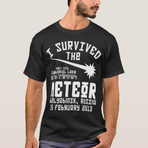T-shirt J'ai survécu au météore russe