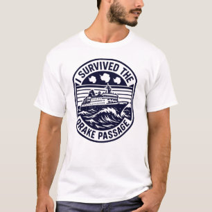 T-shirt J'ai Survécu Au Passage Drake Antarctique