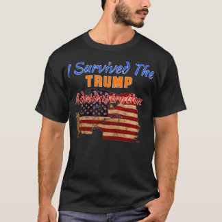 T-shirt J'Ai Survécu Au Pays De L'Administration Trump Pas