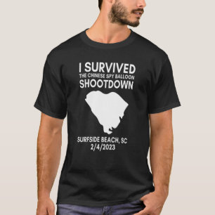 T-shirt J'ai survécu au Surfside de tir de ballon espion c