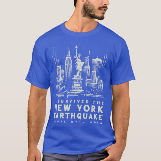 T-shirt J'Ai Survécu Au Tremblement De Terre À New York