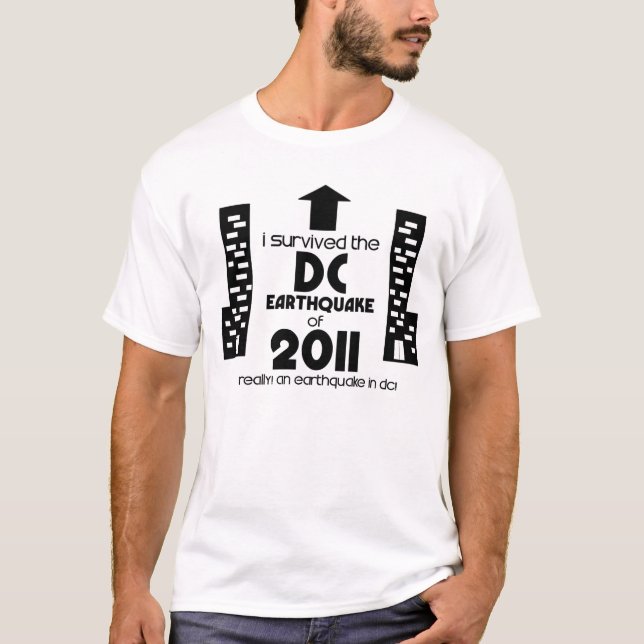 T-shirt J'ai survécu au tremblement de terre de C.C de (Devant)