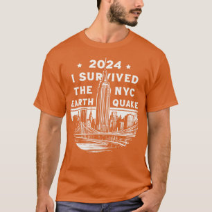 T-shirt J'ai survécu au tremblement de terre de nyc en 202