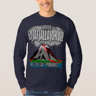 T-shirt J'ai survécu au volcan de l'Islande