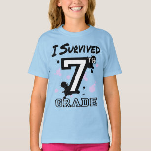 T-shirt J'ai survécu aux filles de la 7e année