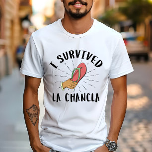 T-shirt J'ai survécu La Chancla - Mère mexicaine drôle de