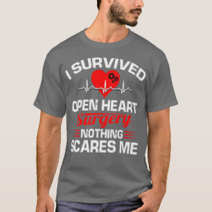 T-shirt J'ai survécu Open Heart Chirurgie Cadeaux Récup