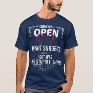 T-shirt J'ai survécu Open Heart Chirurgie Cadeaux Récup