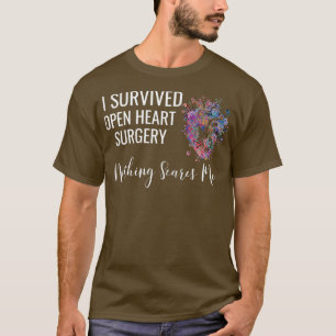 T-shirt J'ai survécu Open Heart Chirurgie Survivor Cadeau