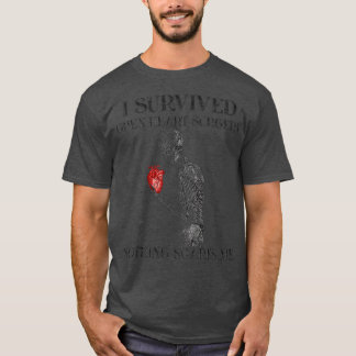 T-shirt J'ai survécu Open Heart Chirurgie Survivor Cadeau