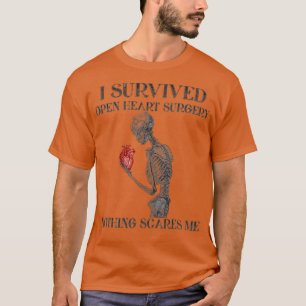 T-shirt J'ai survécu Open Heart Chirurgie Survivor Cadeau